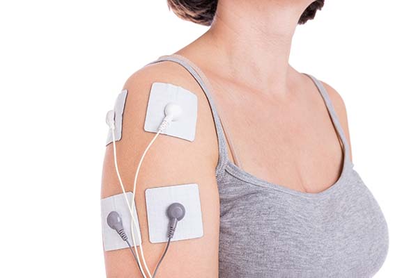 placement electrodes pour tendinite epaule